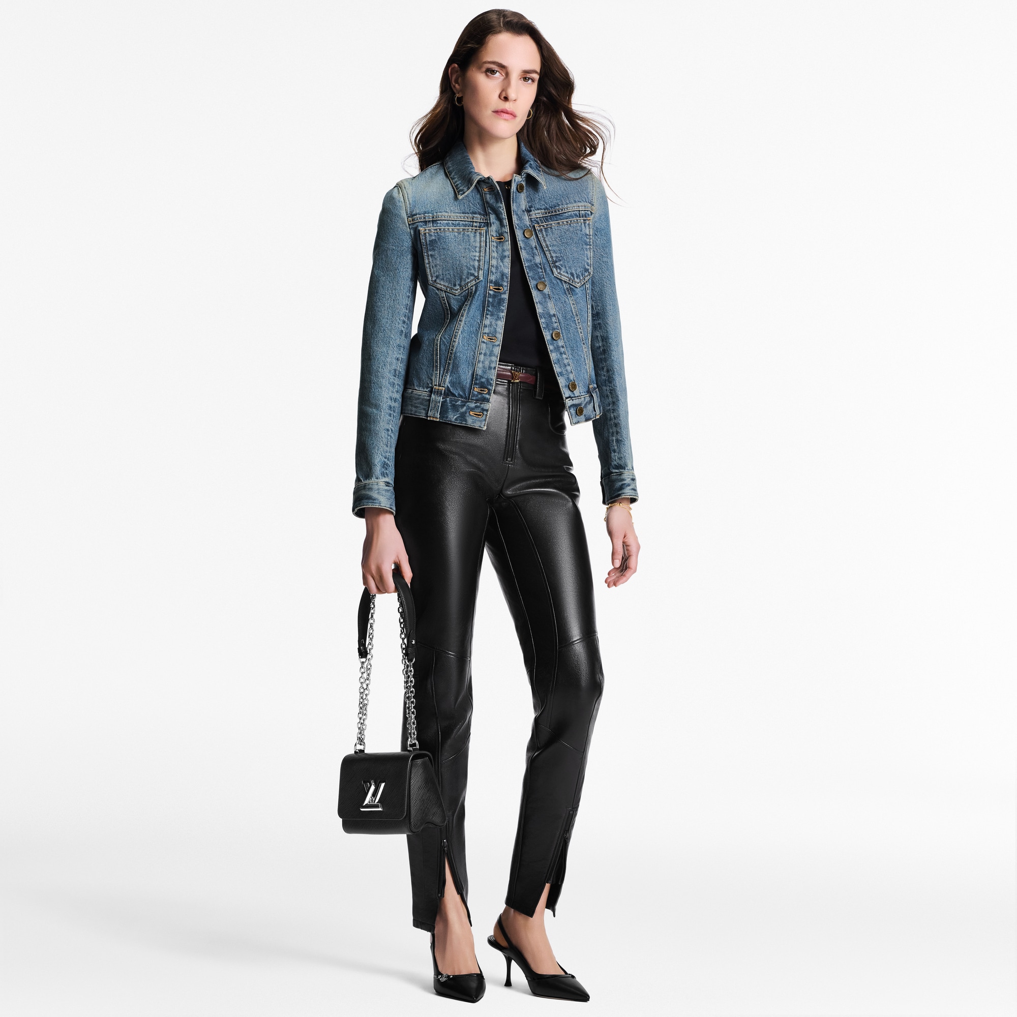 Short Denim Jacket - Luxury Ready to Wear - 1ACCXA Blue | LOUIS